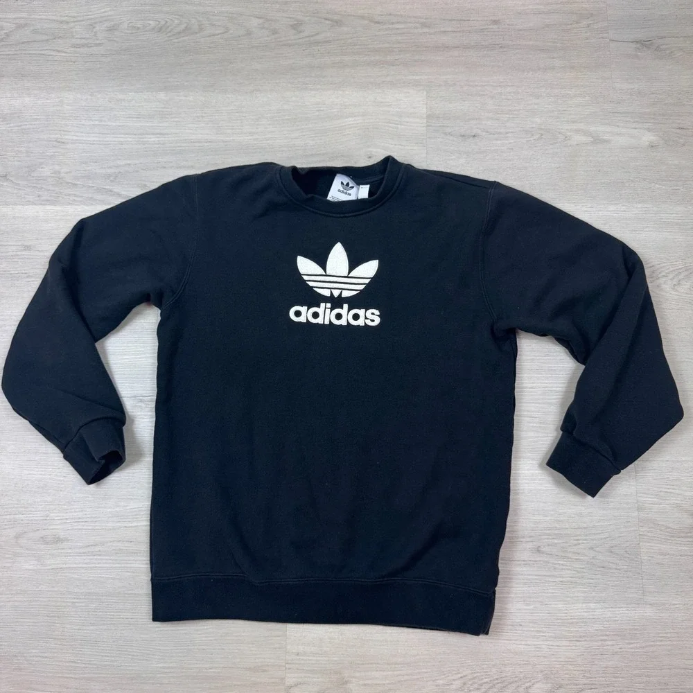 adidas ribbed crewneck
